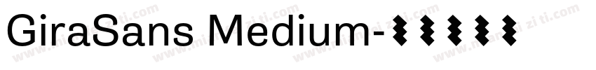 GiraSans Medium字体转换